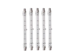 Lâmpada halógena linear omnidirecional R7s 189mm 100w dimerizável AC220 240v para iluminação paisagística, de segurança e pública (pacote com 5)