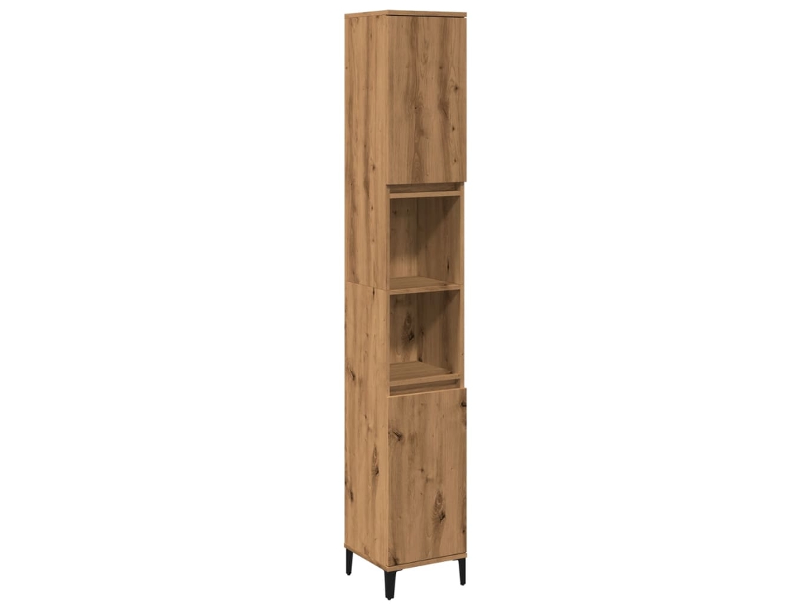 Bathroom Cabinet, Bathroom Cabinets Vidaxl Marrom Madeira Processada (n/a)