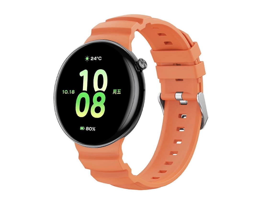 Pulseira De Silicone Ocean Two Color Com Furos Em Duas Fileiras E Fivela Prateada Para Relógio Honor.
