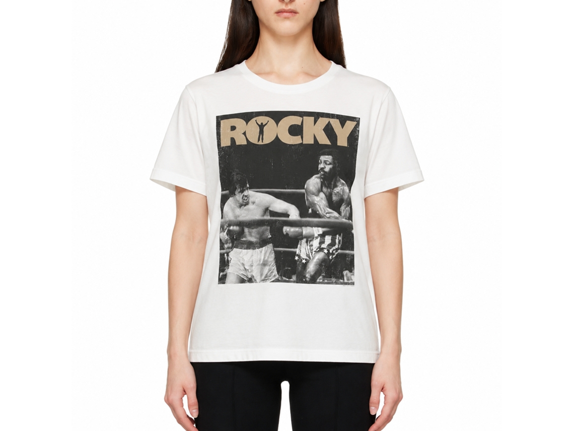 Rockinstone Rocky Movie One White Adult T-shirt Size:xxl