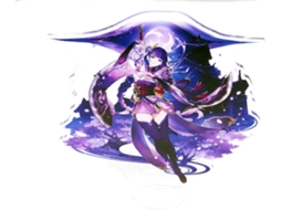 Genshin Impact Personagem Acrílico Periférico Pôster de Jogo Figura Permanente Decoração de Mesa Periférica-Baal JEDBESETZT