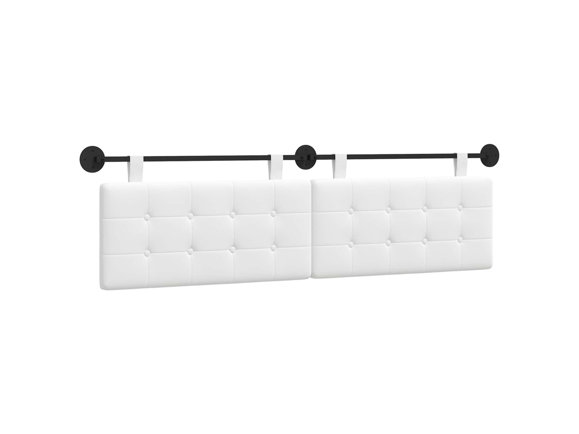 Conjunto 1 Cabeceira De Quarto Vidaxl Branco Tecido (170 X 55 X 5 Cm)