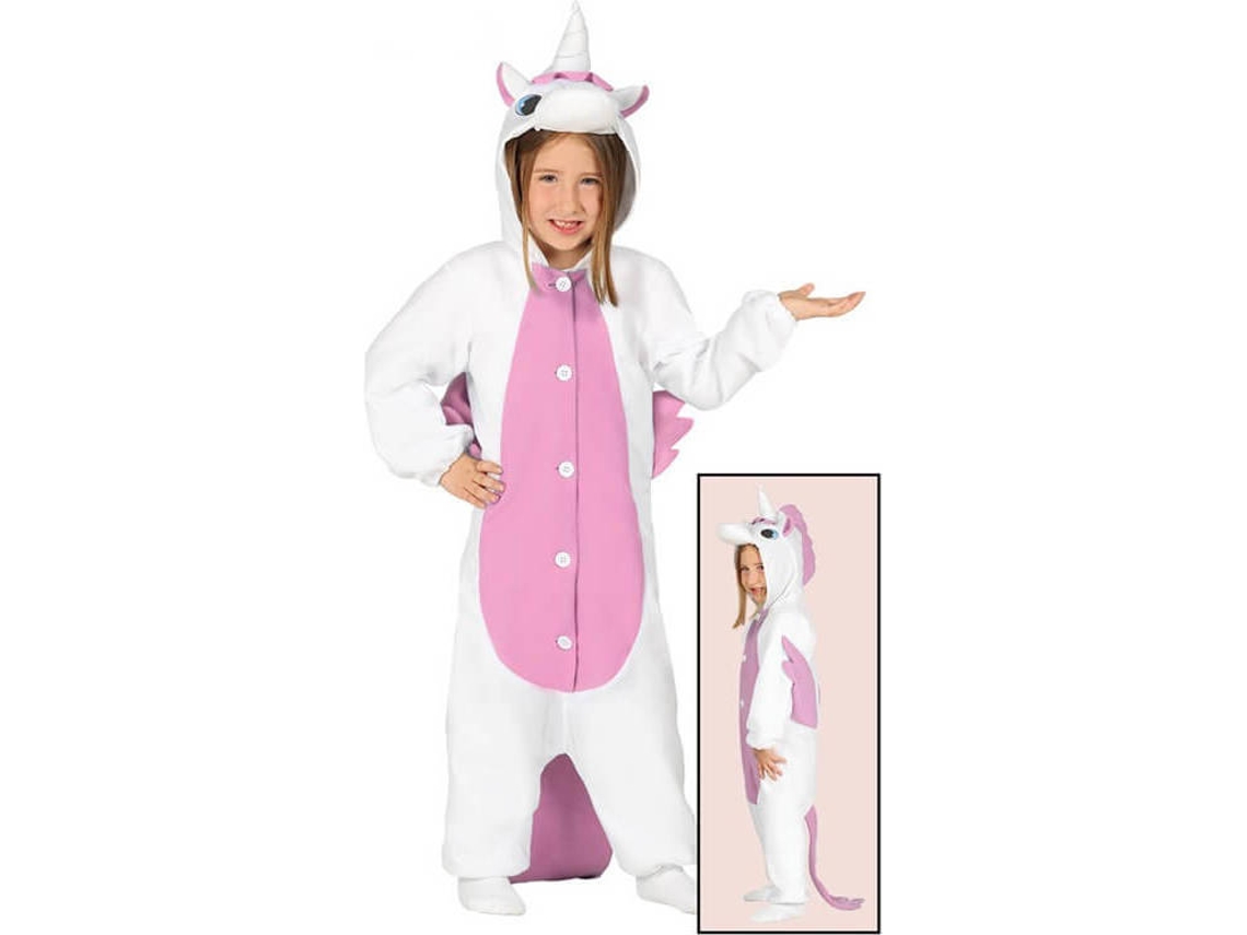 Fato de Menina DISFRAZZES Pijama Unicórnio Rosa (Tam: 3 a 4 anos)