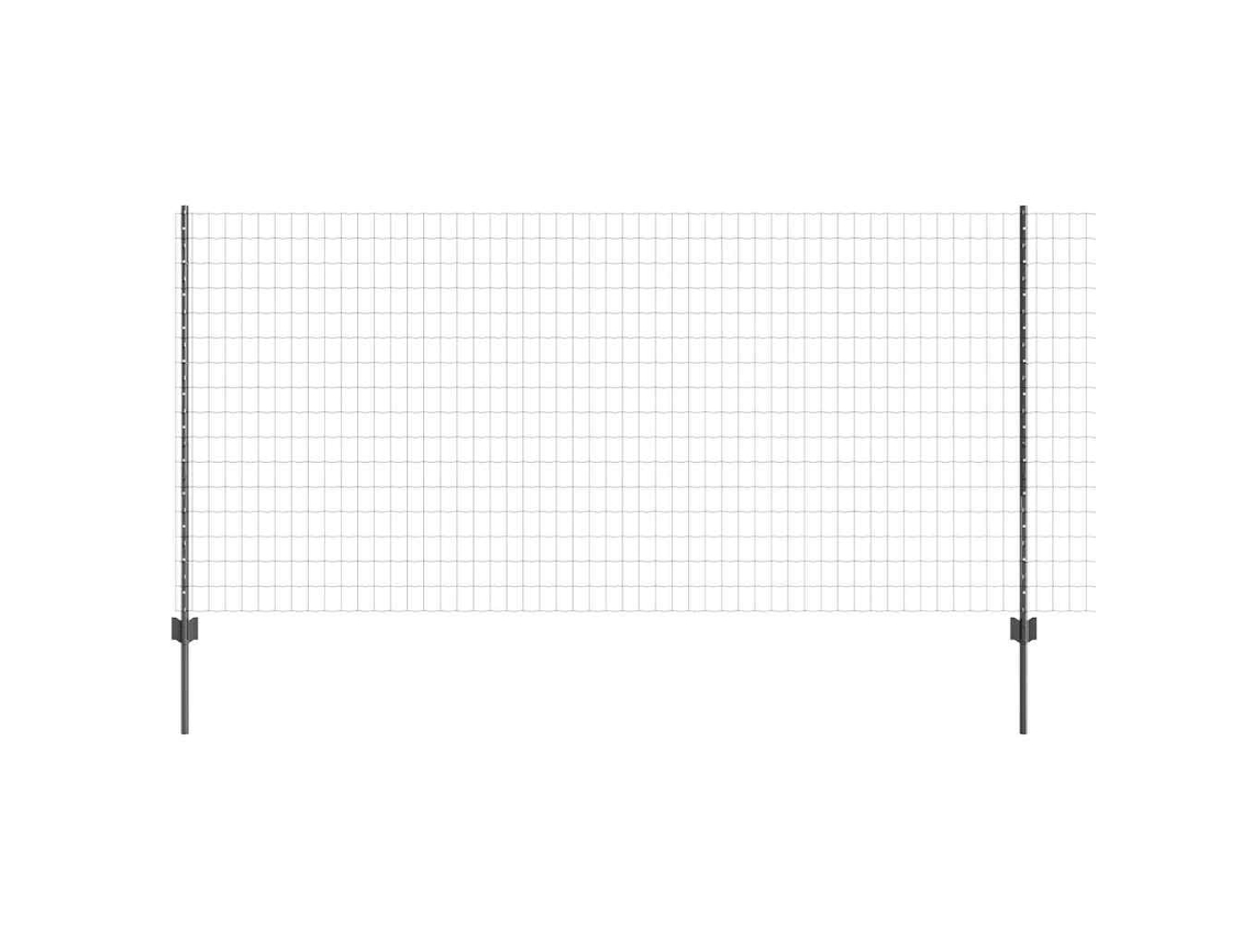 Conjunto 1 Barreira Externa Vidaxl Cinzento Aço (25 X 1,2 M)