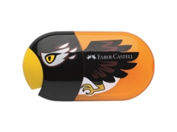 Apontador de Lápis Manual Eagle Laranja, Preto Faber Castell
