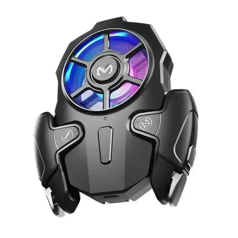 Joystick De Gatilho Para Jogos Mobile Com Cooler Integrado 2 Em 1