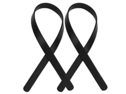 Alças Ombro Pu Preto Pack 2