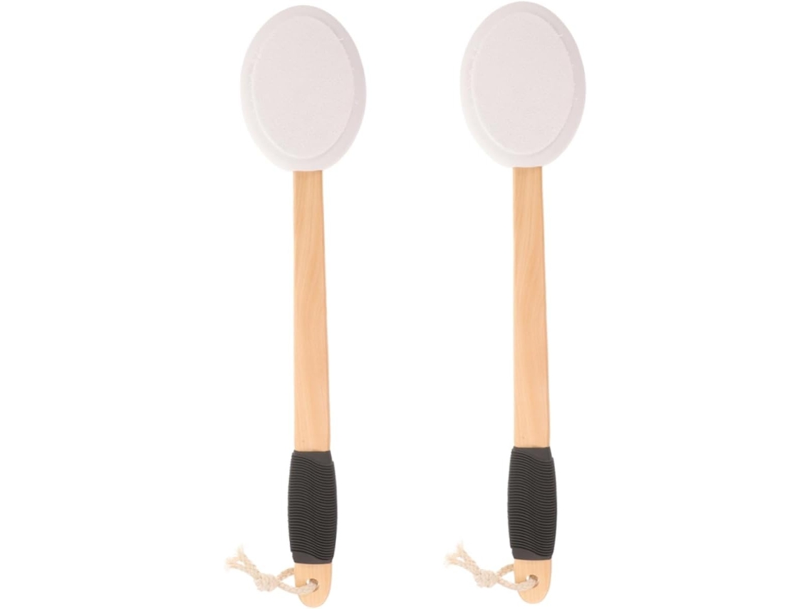Lurelia Pack De 2 Escovas Esponja De Banho Para Costas E Corpo, Esponja Suave, Cabo Longo E Pega Ergonómica