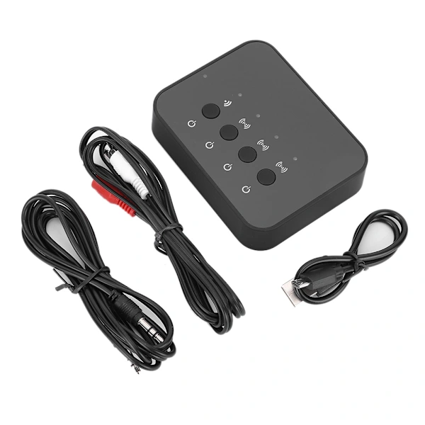 Transmissor E Receptor Bluetooth 2 Em 1 1v3 Para Áudio Sem Fio Em Caixas De Som.