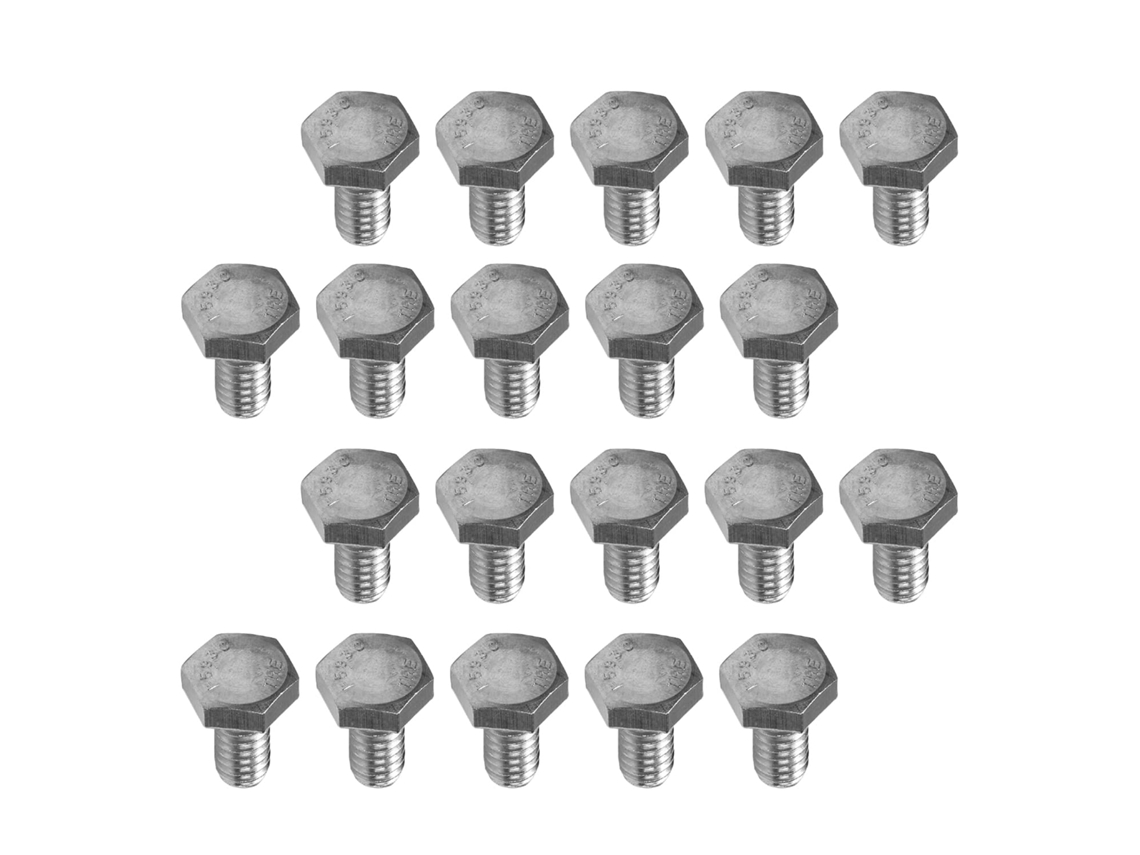 Parafusos De Cabeça Sextavada 1/4-20 X 1/2" Em Aço Inoxidável A2-70
