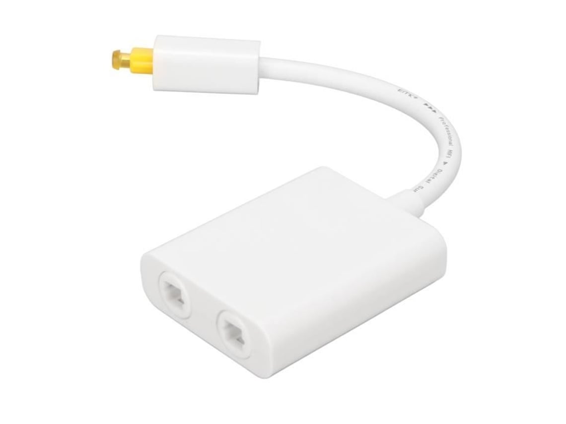 Divisor de Cabo Óptico HURRISE Som Surround Digital Conector de Fibra Óptica