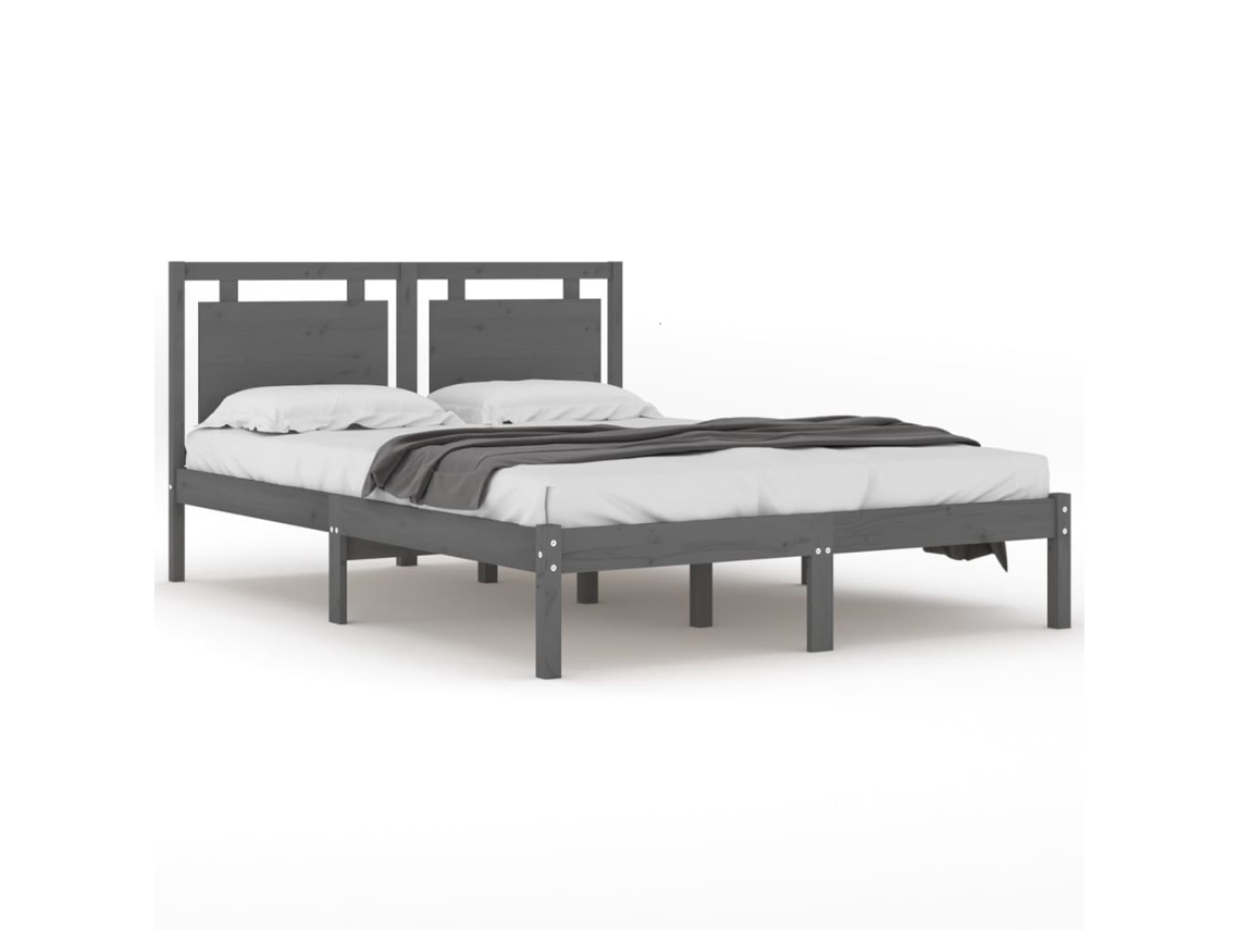Bed Frame, Bed Frames Vidaxl Cinzeto Madeira (200 X 200 Cm)