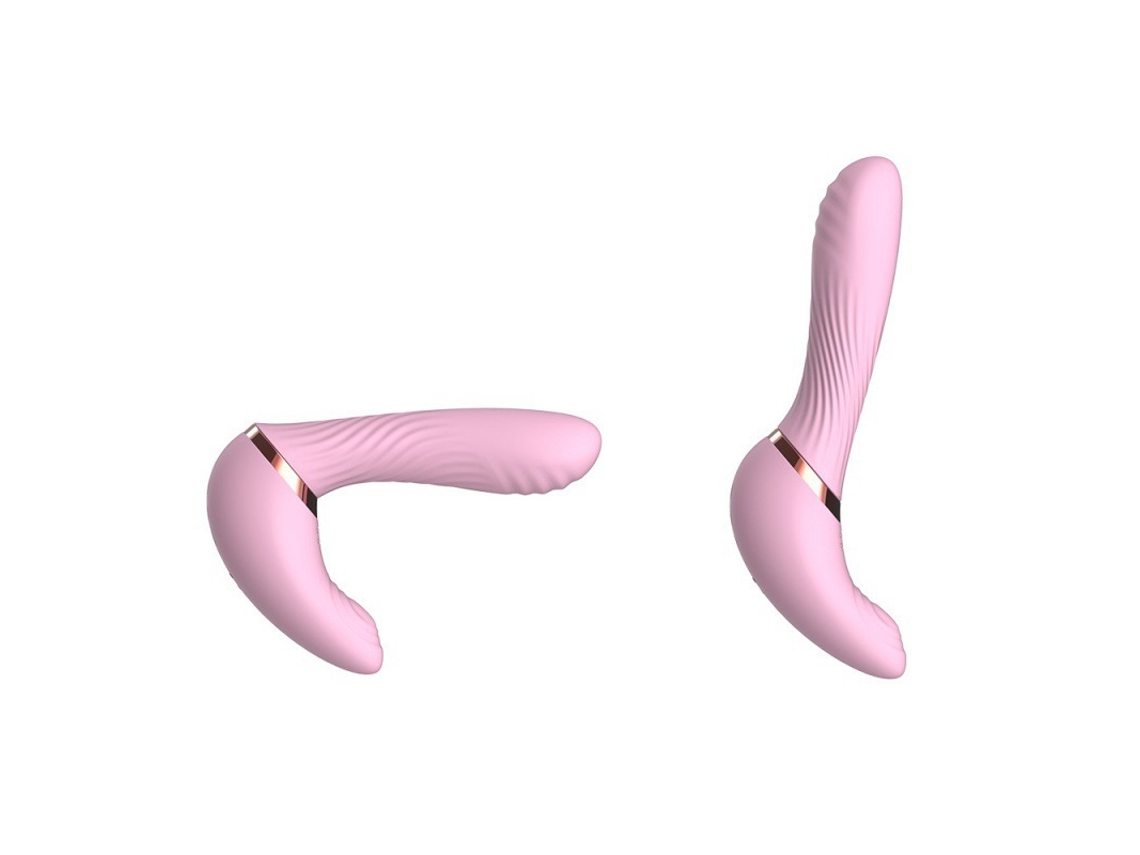 Vibrador De Massagem Multifrequncia Com Funo Giratria E Pulsante Para Mulheres (rosa)