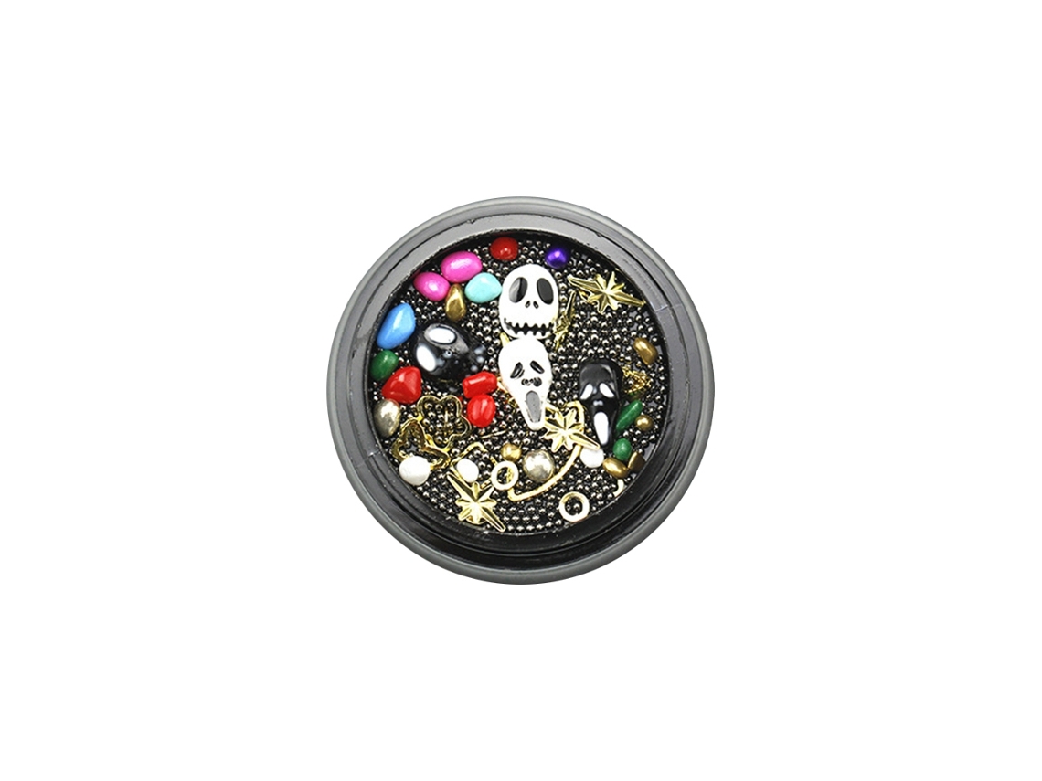Decoração De Unhas Com Broca De Liga De Glitter E Paillettes