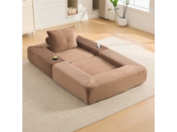 Sofá-cama Dobrável Em Veludo, Com Bolso Lateral E Porta-copos, Espuma De Alta Densidade E Molas, Braço Com Zíper, Embalado A Vácuo, Fácil Montagem