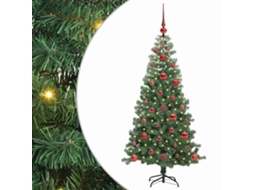Conjunto 1 Árvore De Natal Vidaxl Verde Pvc (120 Cm)