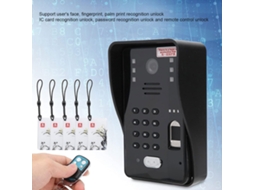 Câmera Interfone Inteligente Fio Wifi 7 com Visão Noturna Ângulo Largo Controle Táctil Plug Au