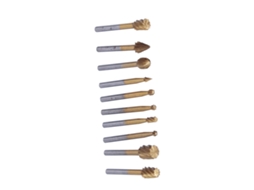 10 Peças Cutter De Molienda Rotativa Ti Recubierto Hss Para Tallado De Madeira Router 1/8in Shank 40mm L