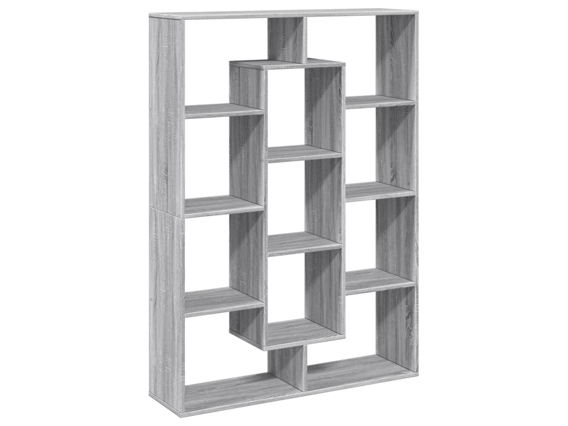 Book Cabinet, Book Cabinets Vidaxl Cinzeto Madeira Processada (102 X 29 X 143 Cm)