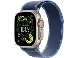 APPLE Watch Ultra 3 GPS + Cellular 49 mm Titânio Natural com Loop Trail Azul/Azul-vivo (Tamanho S/M)