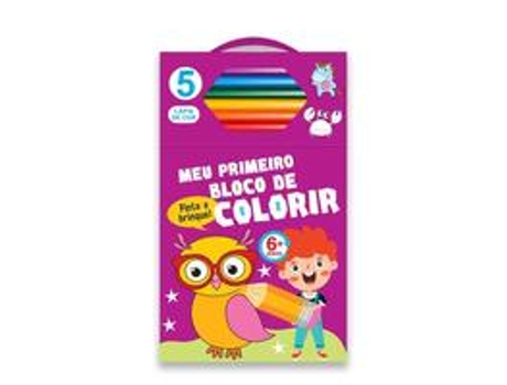 Livro Meu Primeiro Bloco De Colorir Roxo 6 De Zastras (português Do Brasil)