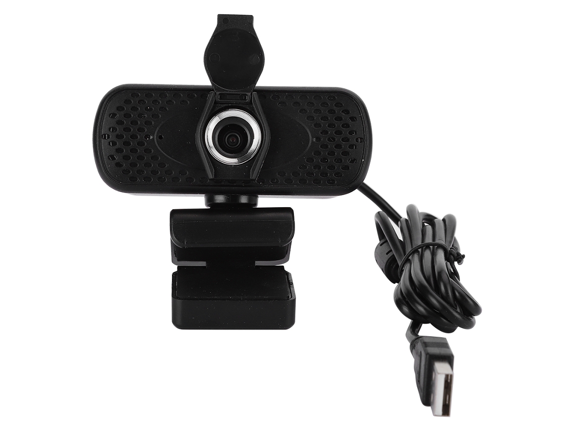 Webcam De Alta Definição Usb2.0 1080p 2mp Para Ensino Online, Transmissão Ao Vivo E Chat De Vídeopreto