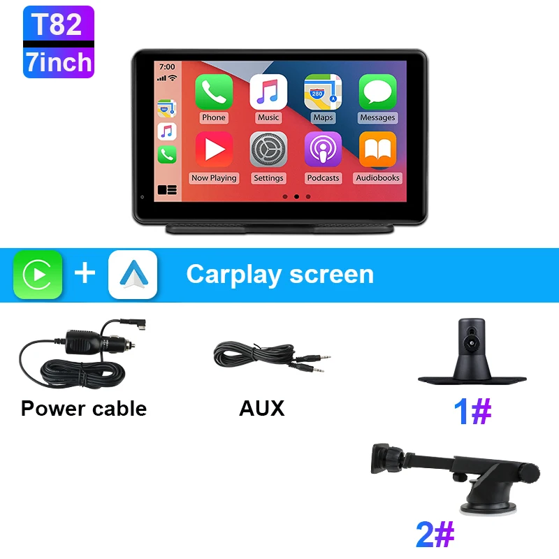 (dvr De 7 Polegadas, Cartão De 128 Gb) Câmera Veicular 4k De 11,26 Polegadas, Carplay Sem Fio, Gps Com Lente Dupla