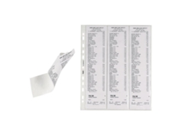 Favorit Linear Bolsa Perfurada 70 X 300 Mm para 6 Folhas Transparentes Pacote de 10