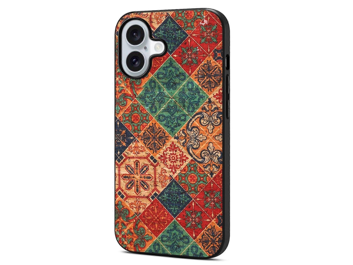 Capa Para Iphone 17 Compatível Com Estampa Floral Em Couro Pu, Pc E Tpu