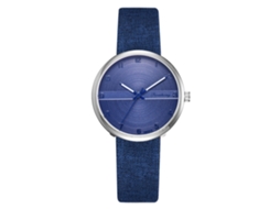 Relógio de Quartzo Feminino Casual com Mostrador Redondo e Pulseira Ajustável