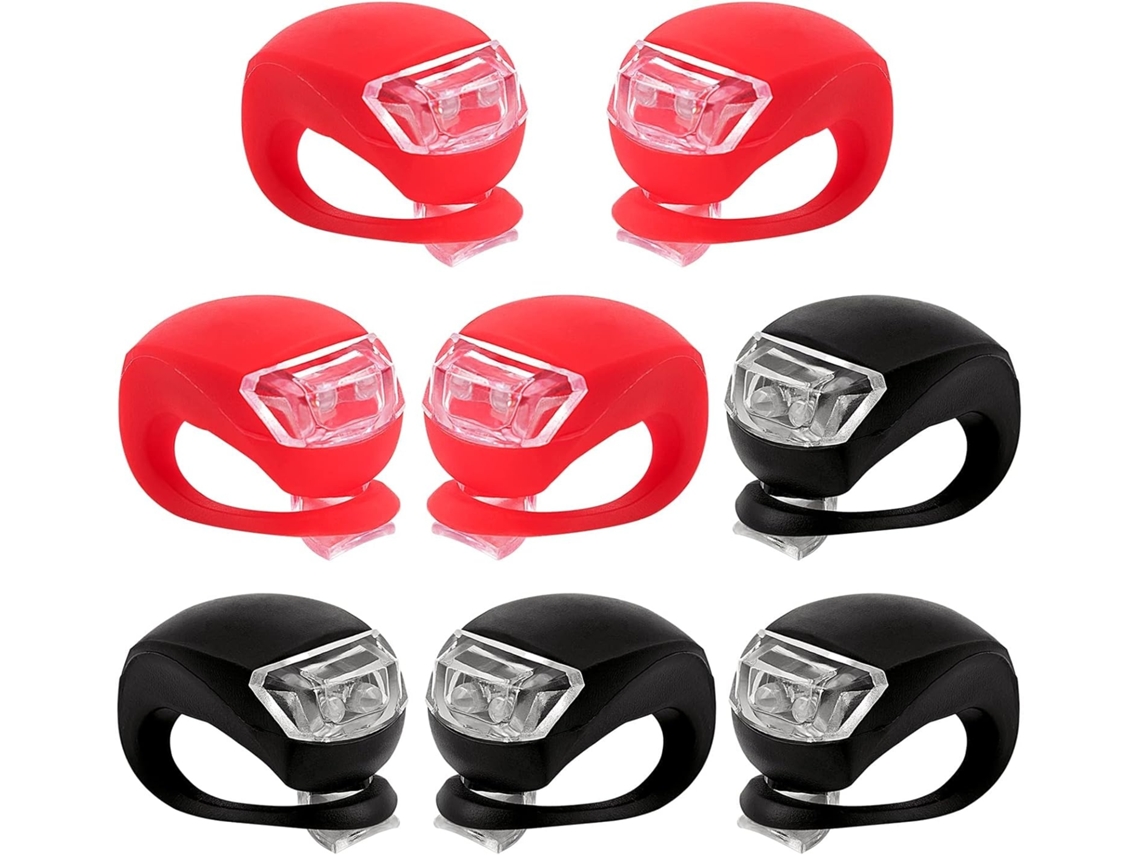 Lurelia Cone Treinamento, Conjunto De 8, Led Em Silicone, 4 Faróis E 4 Lanternas Traseiras (vermelhas E Brancas)- Multiuso