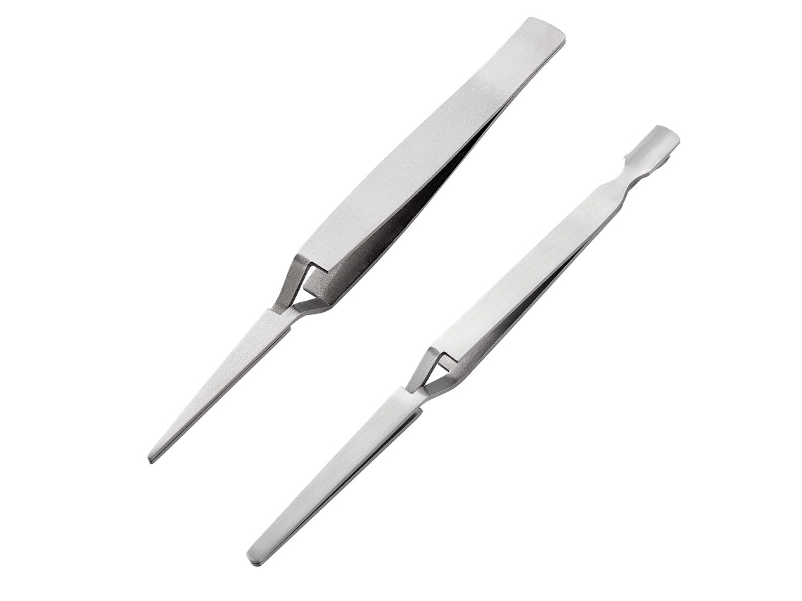 MEOIRUERY Alicate Para Unhas 2 Peças Ferramenta Para Cutículas Empurrador Pinça Para Modelar Multi Função Para Manicure