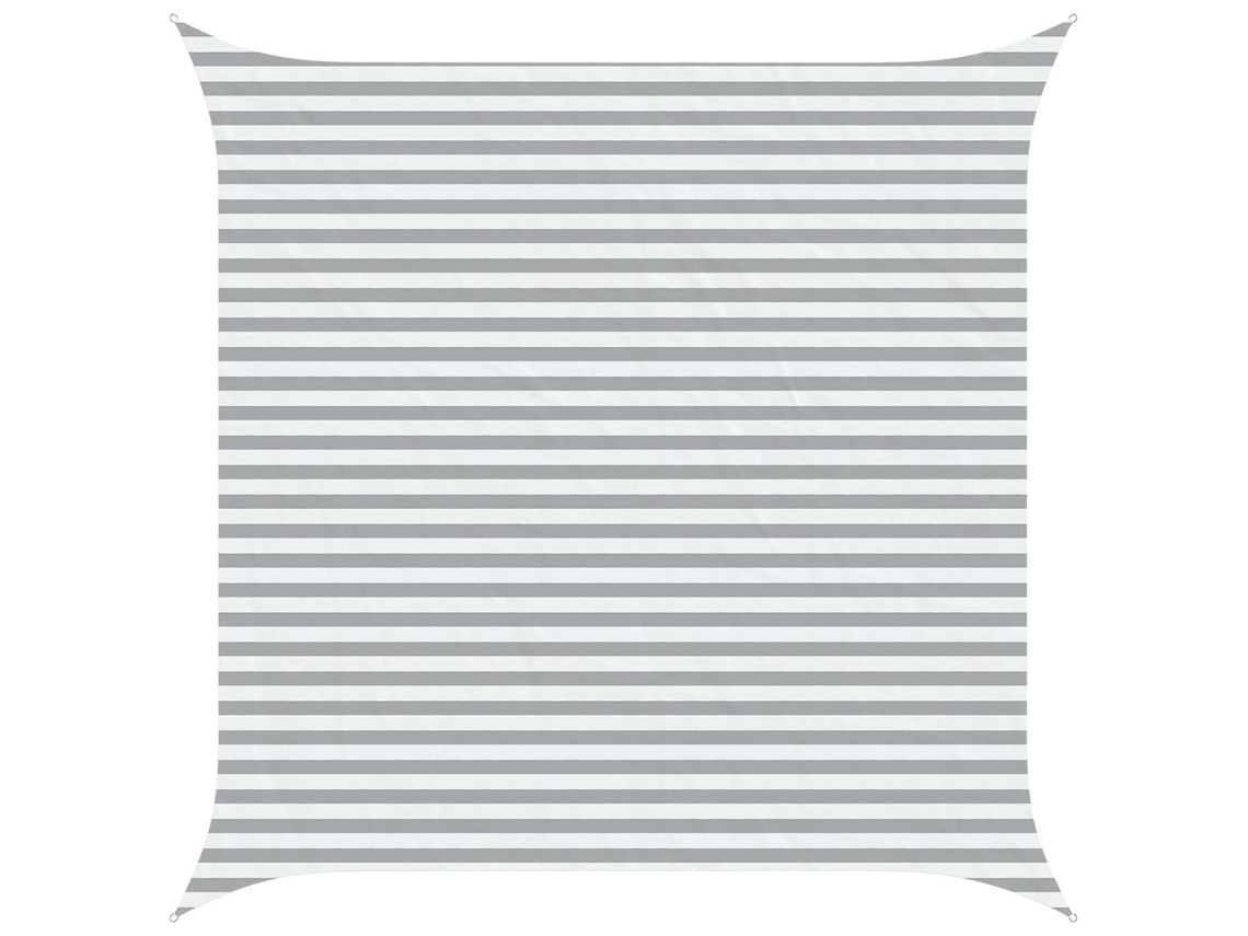 Conjunto 1 Sombra De Sol Vidaxl Cinzento-claro Poliéster (4 X 4 M)