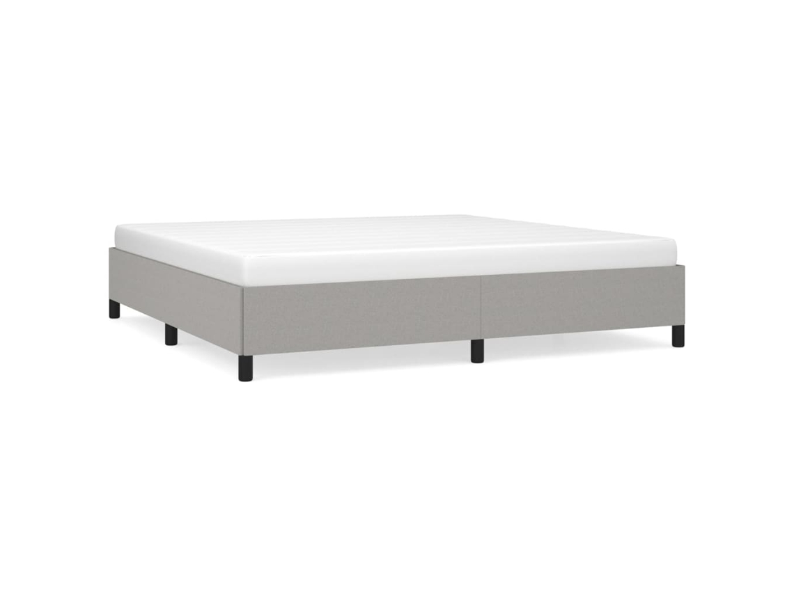 Bed Frame, Bed Frames Vidaxl Cinzeto Tecido (200 X 200 Cm)