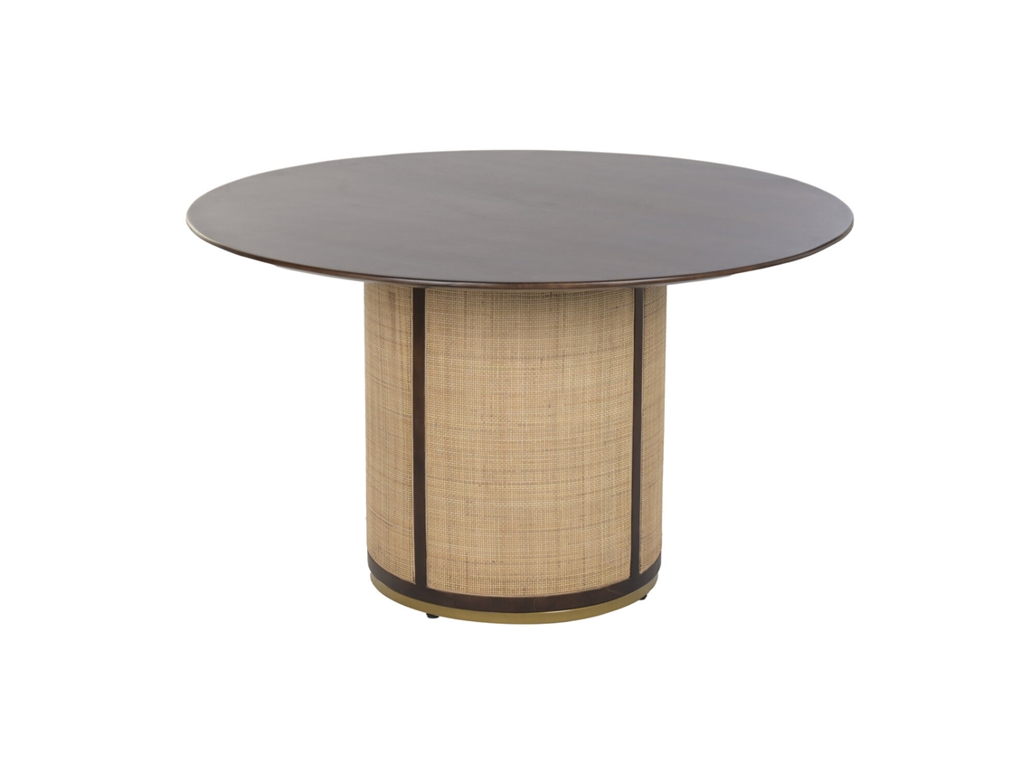 Mesa de Jantar Redonda com Estrutura em Fibra de Manga ALEXANDRA HOUSE LIVING (130x130x77cm)