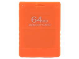 Cartão De Memória 64mb Para Ps2 De Alta Velocidade Suporta Fmcb1.966 E Todos Os Jogos Laranja
