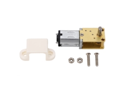 Motor Redutor Turbo Worm Micro Cc12v 136rpm Com Base Fixa Engrenagens De Metal