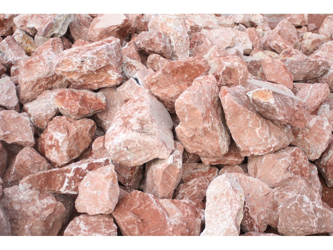 Gabiões De Pedra Vermelha Big Bag 1.000 Kg. / 60 120 Mm Canteras El Cerro