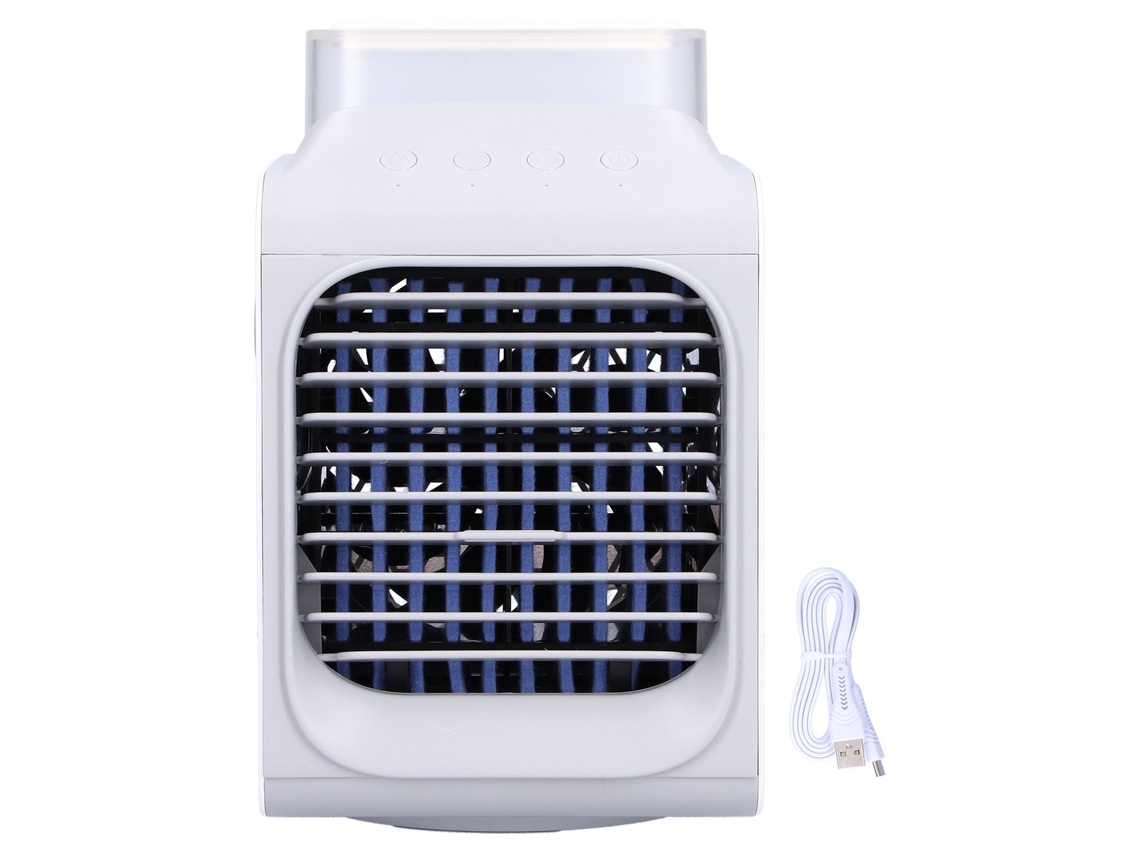 Ventilador Portátil com Resfriamento Spray Luz Noturna Usb 350ml