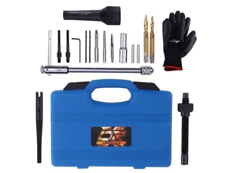 Kit De 16pcs Para Extração De Velas De Pré Aquecimento Para Velas Danificadas 8mm 10mm Conjunto De Ferramentas Maxpeedingrods