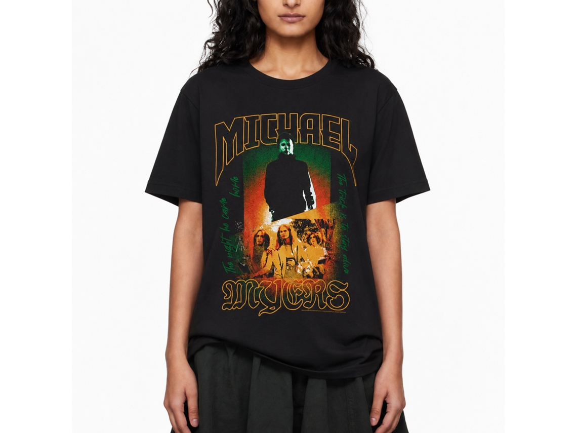 Rockinstone Halloween Movie Michael Myers V2 Black Adult T-shirt Size:xxxl