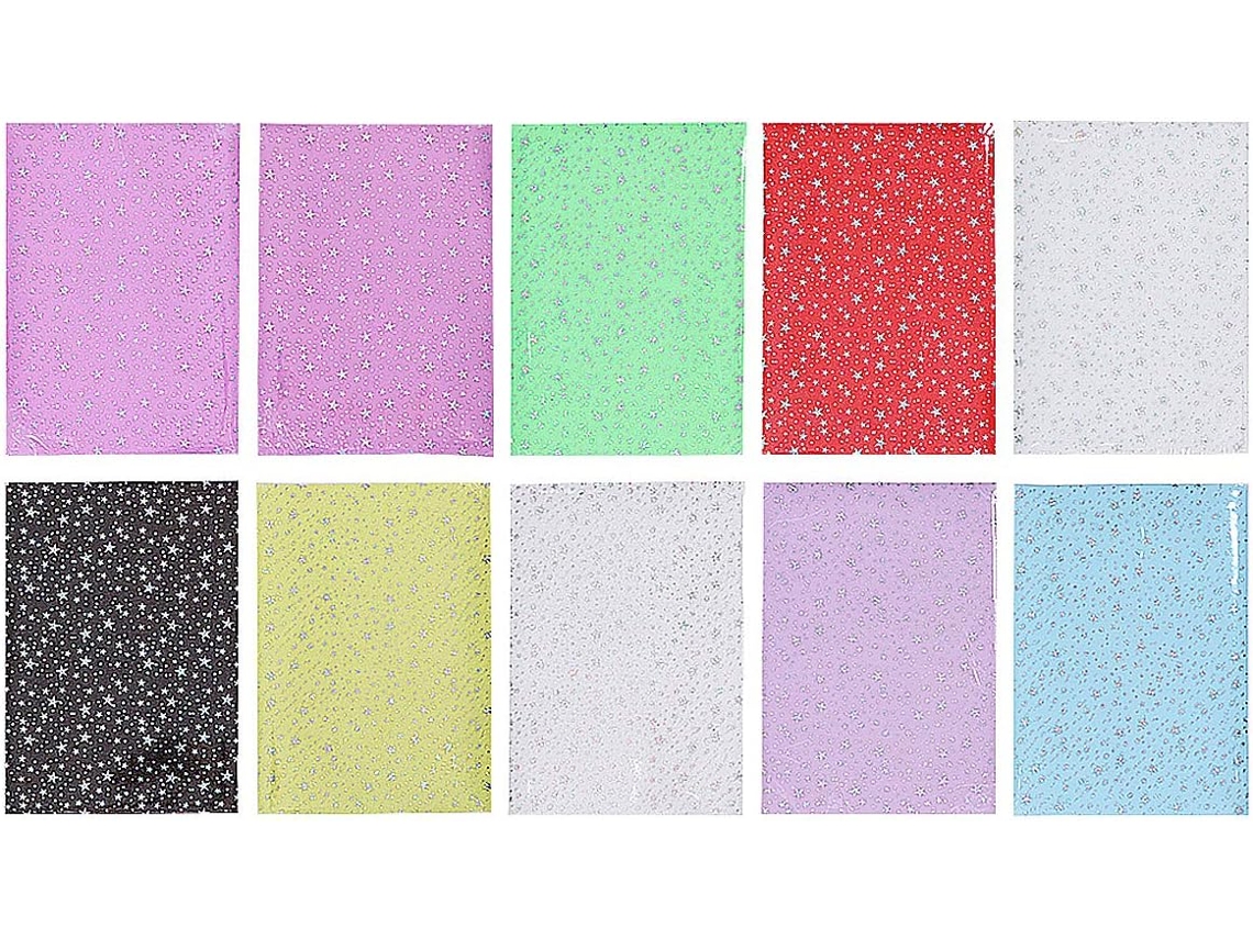 Doitool Conjunto De 10 Peças Filme Pvc Transparente Para Artesanato, Ideal Para Bolsas E Acessórios De Viagem, Cores