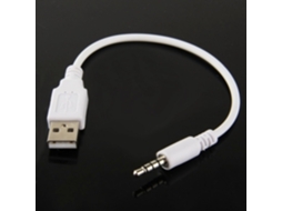 Cabo de Áudio Usb com Adaptador Aux 3,5 Mm, Branco AQUAFORGE