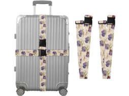 Conjunto De 2 Cintas Bagagem Personalizadas Kiss Me Com Fivelas Para Viagens