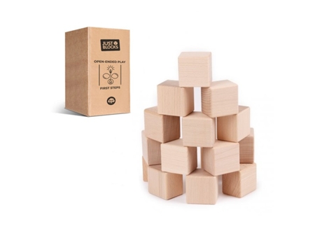 Puzzle JUST BLOCKS Madeira - Castanho - 22 x 15 x 10 cm)