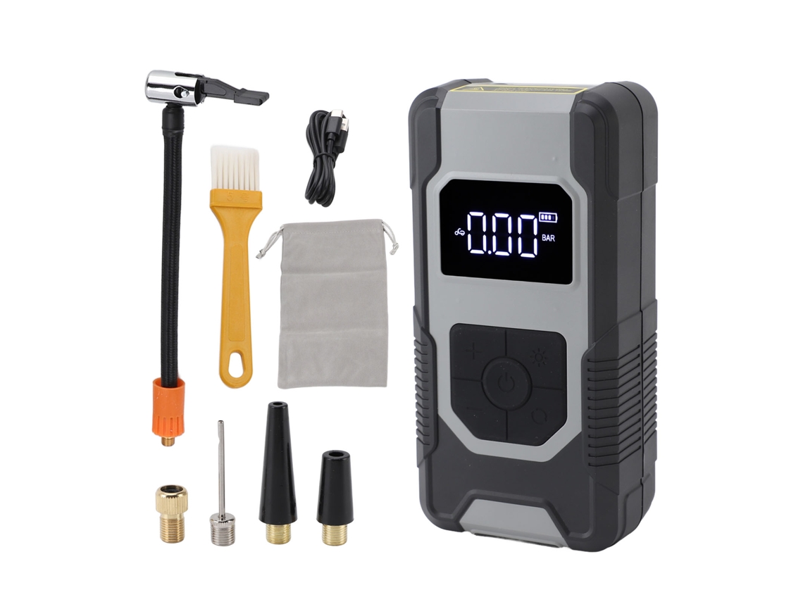 Primerox inflador de pneus portátil 150psi com display digital