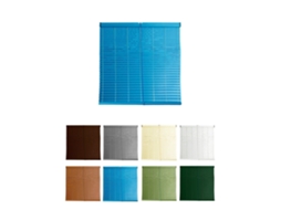 Persiana De Pvc Alicantina Con Polea Metálica | Persiana Enrollable | Estor Enrollable Para Ventanas, Puertas, Salón Y Cocina Azul 95 X 220 Cm