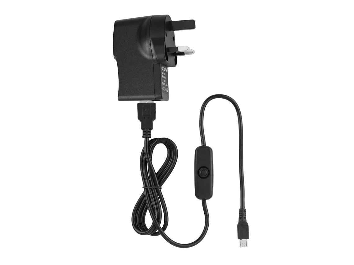 Carregador (fonte De Alimentação Split 2a Com Cabo De Chave, Adequado Para Raspberry Pi 2/zero)