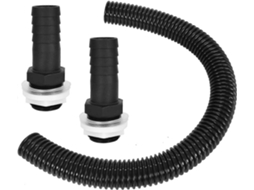 Kit de conexão para tanque de chuva com tubo de 25mm e 2 enxames com contruero para drenagem S/MARCA