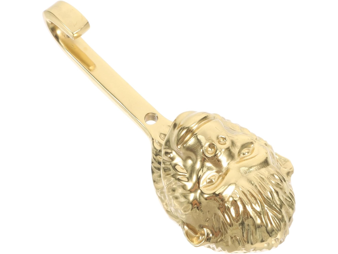 Gancho De Parede Em Latão Dourado Polido Com Design Diferenciado Para